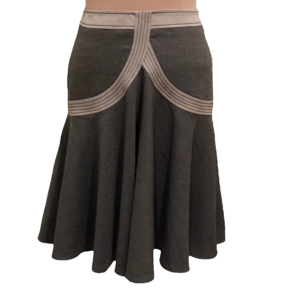 NWT Andy The-Anh Skirt Size 10 Brown Mermaid Trumpet Hem